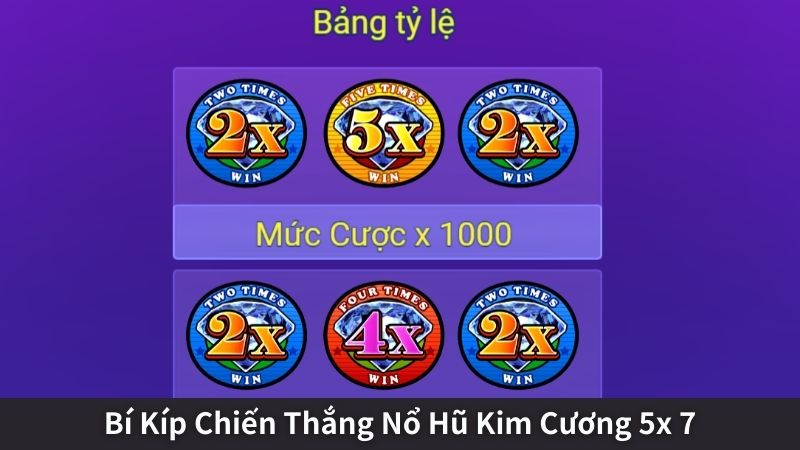 Bí Kíp Chiến Thắng Nổ Hũ Kim Cương 5x 7